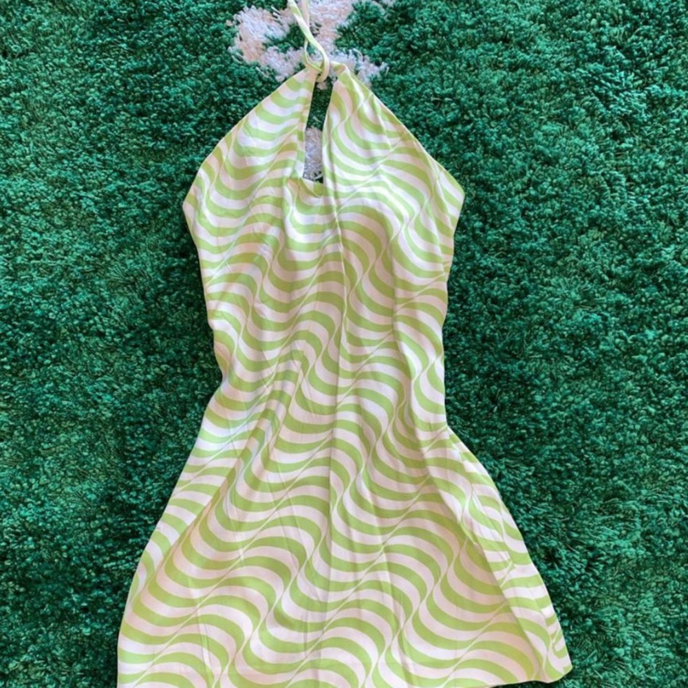 Zara halter printed dress